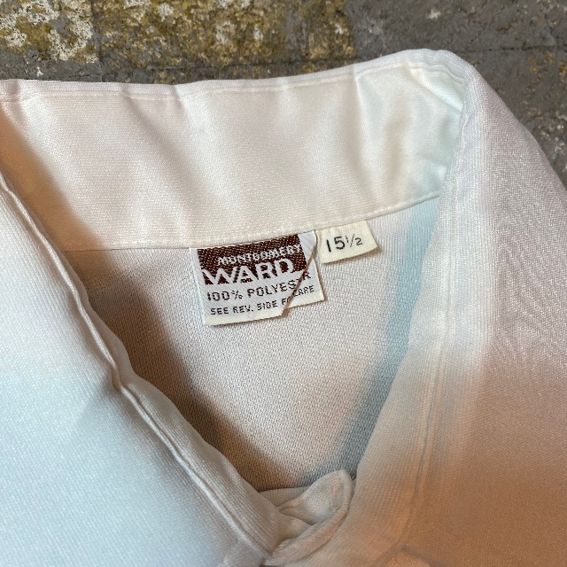 70s モンゴメリーワード 半袖シャツ ホワイト 15 1/2 メンズのトップス(シャツ)の商品写真
