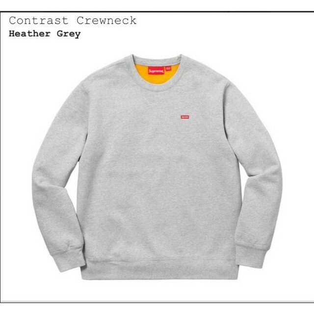 18ss supreme Contrast Crewneck small box - スウェット