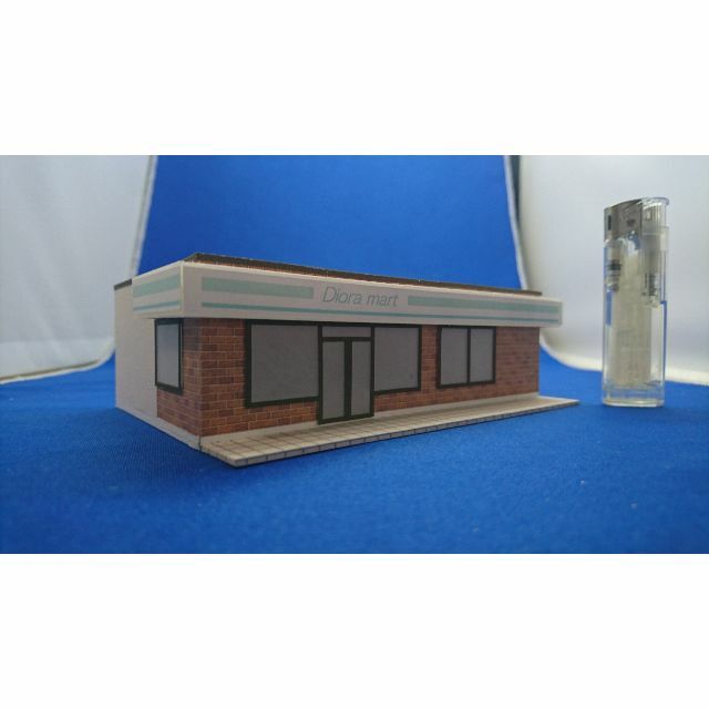 ◇オリジナル店舗建築模型11◇スケール1/87 HOゲージインテリア　鉄道模型