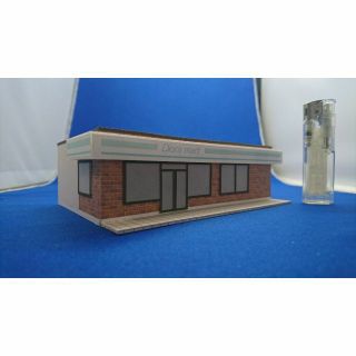 ◇オリジナル店舗建築模型11◇スケール1/87 HOゲージインテリア　鉄道模型(鉄道模型)