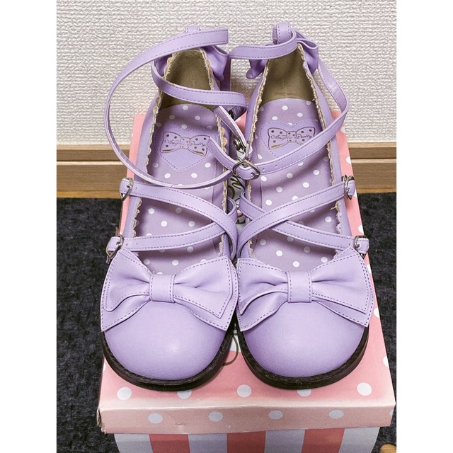 Angelic Pretty(アンジェリックプリティー)のAngelic Pretty tea party shoes LLサイズ レディースの靴/シューズ(ハイヒール/パンプス)の商品写真