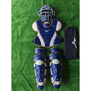 ミズノ(MIZUNO)の軟式　少年野球　ミズノ　キャッチャー防具　収納袋付　JSBB(防具)