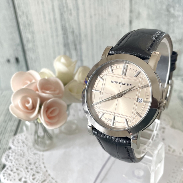 BURBERRY - 【電池交換済】BURBERRY バーバリー BU1356 腕時計 メンズ