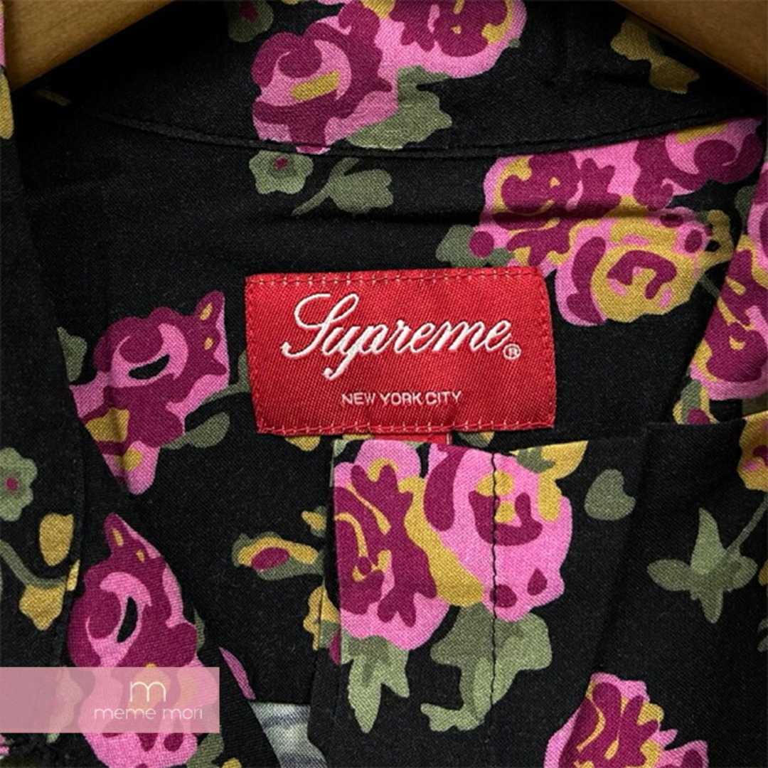 福袋セール Supreme 2020SS Floral Rayon S/S Shirt シュプリーム フローラルレーヨンショートスリーブシャツ 半袖 オープンカラー 総柄 花柄 ブラック サイズS【230610】【新古品】【me04】