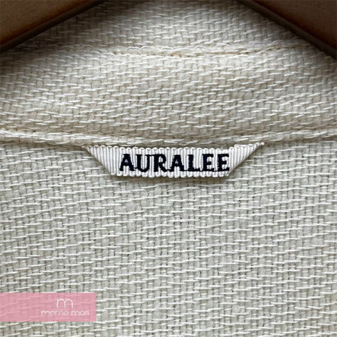 AURALEE 2022AW Shetland Wool Organic Cotton Woven Cloth Shirts Blouson A22AB01SO オーラリー シェトランドウールオーガニックコットンウーブンクロスシャツブルゾン シャツジャケット アイボリー サイズ4【230610】【-A】【me04】 2