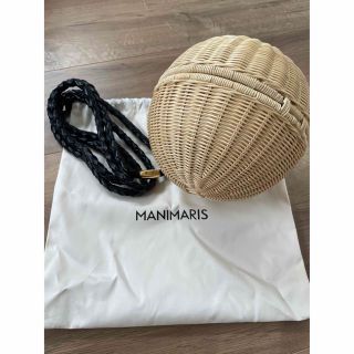 Manimaris マニマリス フルムーンバスケット レザーハンドルセットの