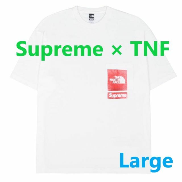 入庫 新品☆100%本物 正規品☆SUPREME TNF Tee Tシャツ/カットソー