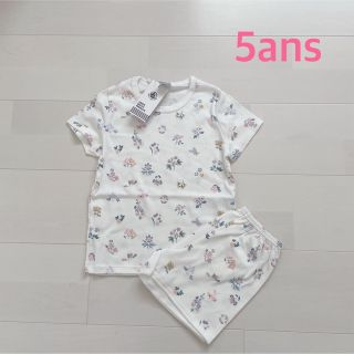 プチバトー(PETIT BATEAU)のプチバトー　プリント半袖パジャマ　5ans (パジャマ)