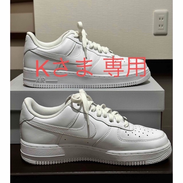 NIKE(ナイキ)のNike ナイキ エアフォース1 ロー '07 "ホワイト" メンズの靴/シューズ(スニーカー)の商品写真