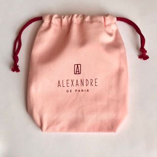 アレクサンドルドゥパリ(Alexandre de Paris)の保存袋　巾着　アレクサンドルドゥパリ　ピンク　巾着袋　アクセサリー　ポーチ(ポーチ)