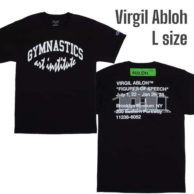 virgil abloh ブルックリンミュージアム限定Tシャツ オフホワイト