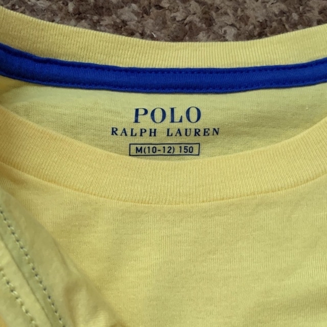 POLO RALPH LAUREN(ポロラルフローレン)の美品✴︎ポロラルフローレン✴︎ビックポニーTシャツ✴︎150（黄色） キッズ/ベビー/マタニティのキッズ服女の子用(90cm~)(Tシャツ/カットソー)の商品写真