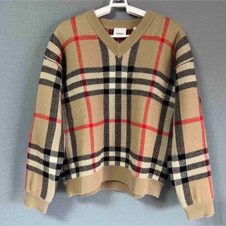 大人もOK】バーバリー キッズ ウール カシミア ニットセーター