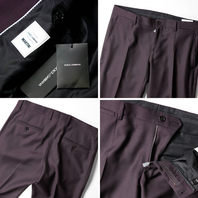 DOLCE&GABBANA(ドルチェアンドガッバーナ)の新品DOLCE&GABBANAシルク混ウール スーツ46ドルチェ＆ガッバーナDG メンズのスーツ(セットアップ)の商品写真