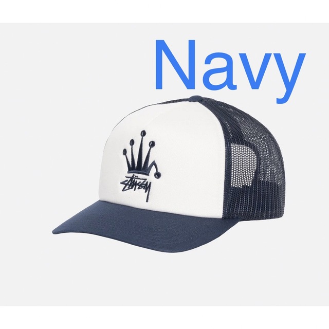 Navy ☆ STUSSY / CROWN STOCK TRUCKER CAP