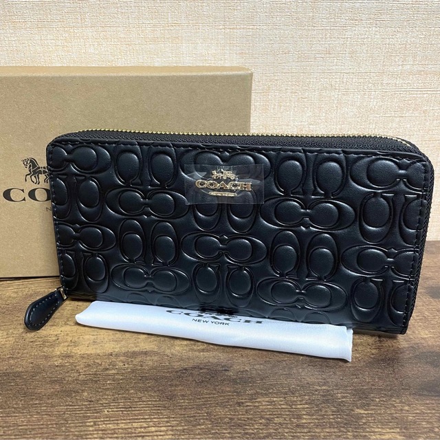 COACH - 新品 COACH コーチ F39631 エンボスド シグネチャー 長財布の通販 by brown sugar｜コーチならラクマ