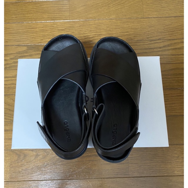 ENFOLD クロスフラットサンダル size36