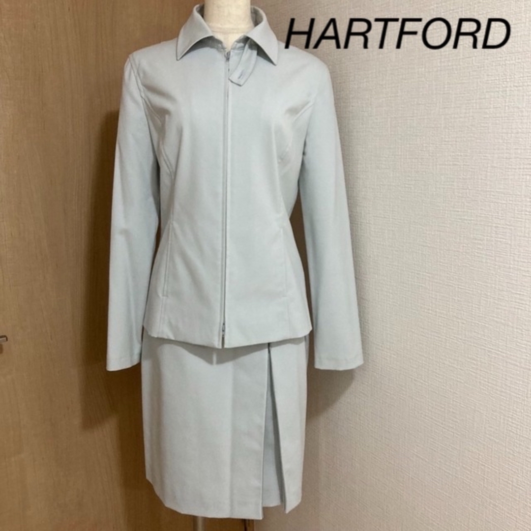 HARTFORD(ハートフォード)のHARTFORD★爽やかスーツ上下セット　Mサイズ相当 レディースのフォーマル/ドレス(スーツ)の商品写真