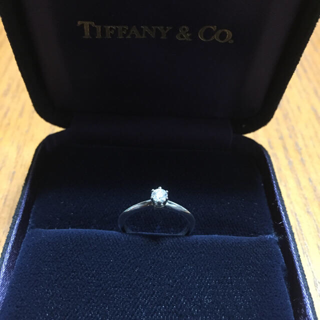 Tiffany & Co. - 【鑑定書付】TIFFANY 0.2ct ダイヤソリティアリング