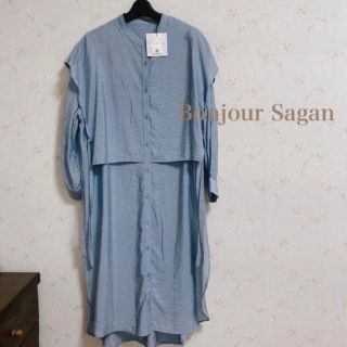 Bonjour Sagan♡バンドカラーシャツワンピース(ロングワンピース/マキシワンピース)