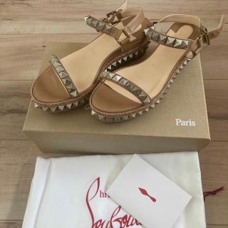 Christian Louboutin - クリスチャンルブタン スタッズ ウェッジソール