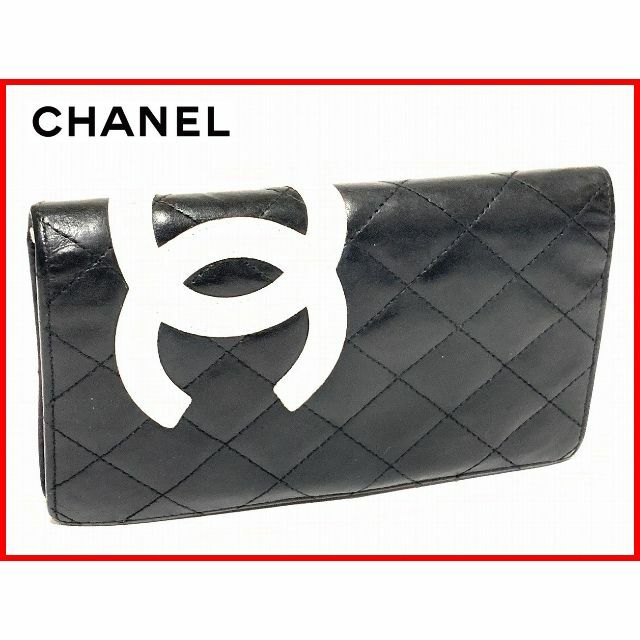 CHANEL シャネル 二つ折り 長財布 マトラッセ K2