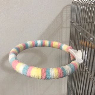 ふわふわパーチ　インコブランコ　バードトイ(鳥)
