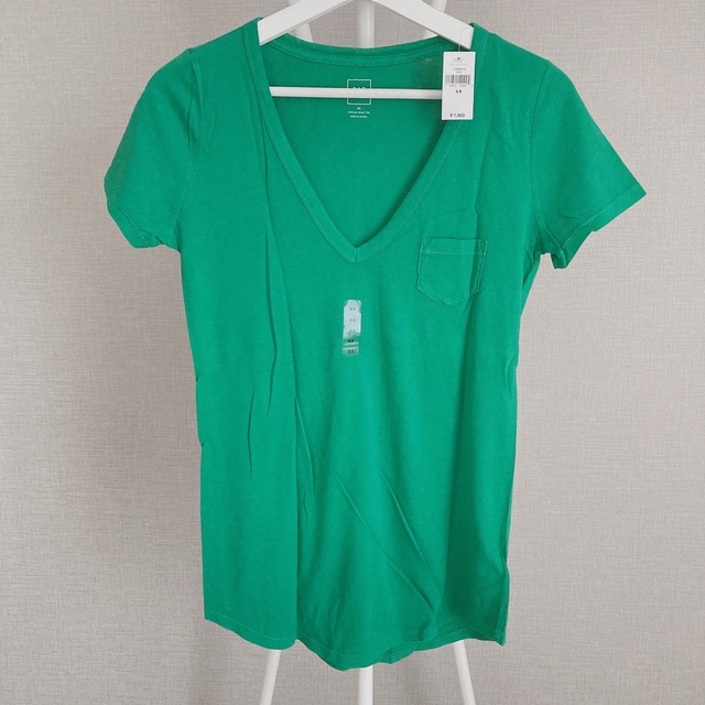 GAP(ギャップ)の新品未着用 タグ付⚓️GAP VINTAGE WASH TEE グリーン メンズのトップス(Tシャツ/カットソー(半袖/袖なし))の商品写真