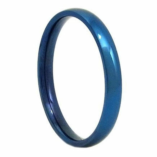 新宿銀の蔵 ブルー サージカルステンレス リング 5～21号 (11号) 指輪