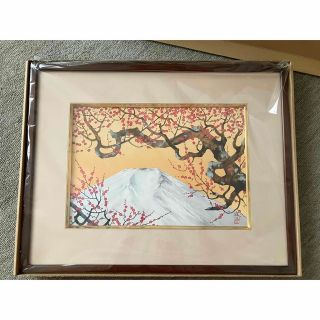 セリグラフ版画 「悠久景福」(絵画額縁)