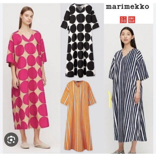 marimekko(マリメッコ)のUNIQLO × marimekko ワンピース レディースのワンピース(ロングワンピース/マキシワンピース)の商品写真