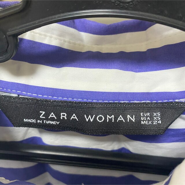 美品　ZARA ストライプシャツ　 レディースのトップス(シャツ/ブラウス(長袖/七分))の商品写真