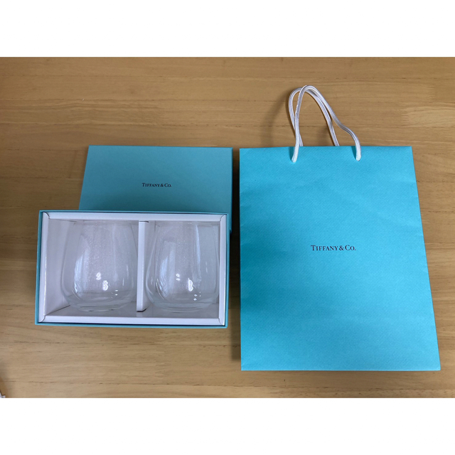 Tiffany & Co.(ティファニー)のティファニー　ペア　グラス　（紙袋付き） インテリア/住まい/日用品のキッチン/食器(グラス/カップ)の商品写真