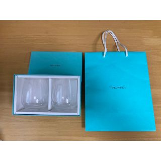 ティファニー(Tiffany & Co.)のティファニー　ペア　グラス　（紙袋付き）(グラス/カップ)