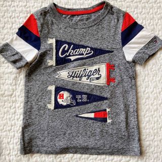 トミーヒルフィガー(TOMMY HILFIGER)のTOMMY HILFIGER♡トミー Tシャツ トップス ワッペン グレー(Tシャツ/カットソー)