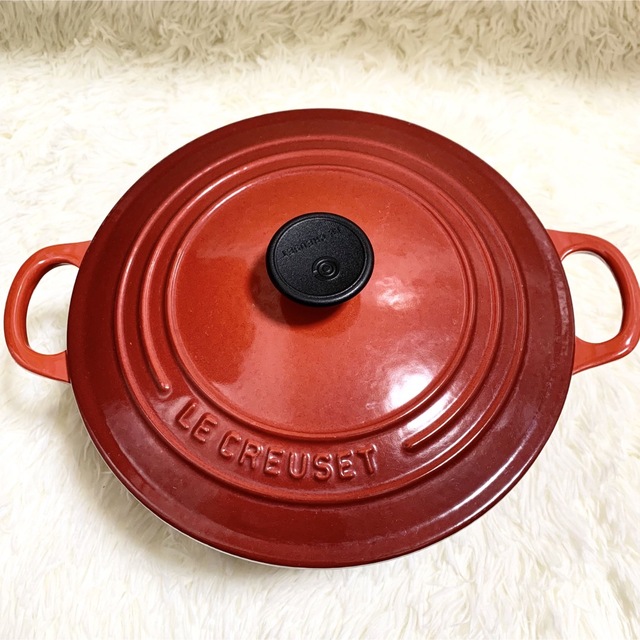 LE CREUSET - LE CREUSET◇シグニチャーココット・ロンド/チェリー