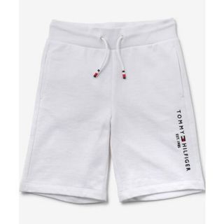 トミーヒルフィガー(TOMMY HILFIGER)のトミーヒルフィガー ロゴスウェットショーツ 短パン 白 140cm(パンツ/スパッツ)