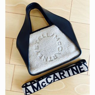 ステラマッカートニー(Stella McCartney)の美品⭐︎ステラマッカートニー　ショルダーバッグ　2way　サークルロゴ　ボア　革(ショルダーバッグ)