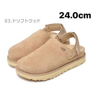 アグ(UGG)の【新品/24cm】UGG GOLDENSTAR CLOG DRI ドリフトウッド(サンダル)