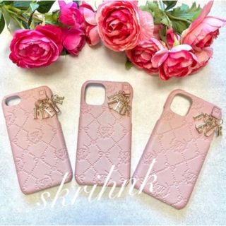 限定色♡メゾンドフルール♡モノグラムiPhone12/12Proケース♡水色♡青