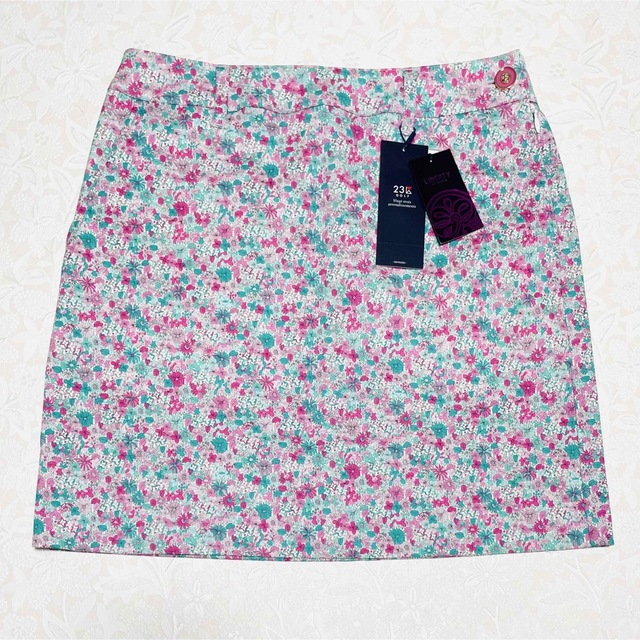 23区GOLF リバティコラボスカート size61ピンク 小花柄   新品