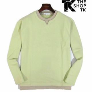 ザショップティーケー(THE SHOP TK)の【THE SHOP TK/タケオキクチ】長袖カットソー ロンT 若草色・XL(Tシャツ/カットソー(七分/長袖))