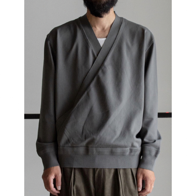 rainmaker crossover sweater SLATE GRAY 4トップス