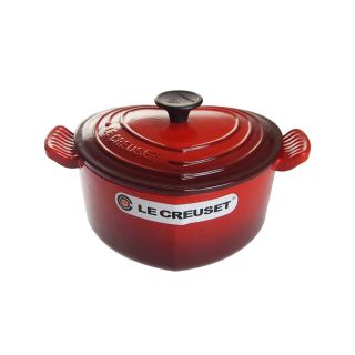 LE CREUSET ココット・ダムール/ハート型/チェリーレッド