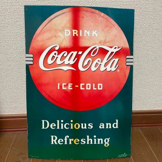 コカコーラ(コカ・コーラ)のCoca Cole スチール看板44×31(その他)