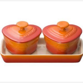 ルクルーゼ(LE CREUSET)のLE CREUSET◆ プチ・ラムカン・ダムール/セット/オレンジ/キッチン用品(容器)