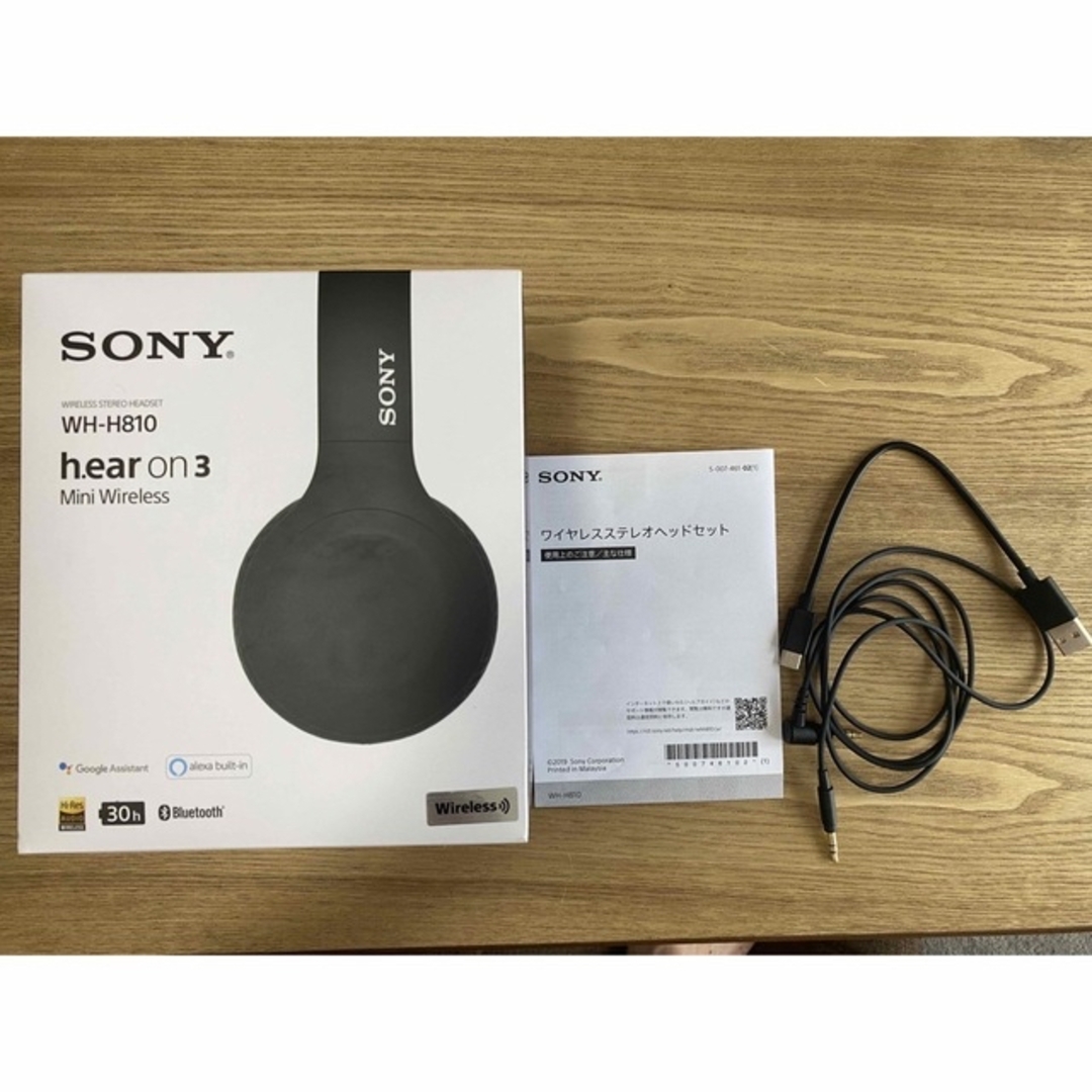 SONY ワイヤレスステレオヘッドセット WH-H810(B)