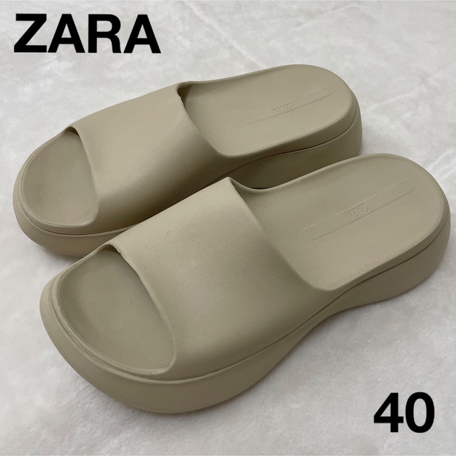 新品　ZARA フラット　厚底サンダル40 ユニセックスデザイン | フリマアプリ ラクマ
