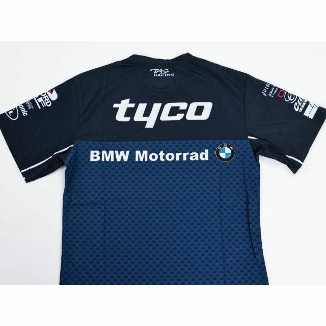 BMW(ビーエムダブリュー)の割引き！★【TYCO BMW】SuperBike ドライTシャツ 紺【M】 自動車/バイクのバイク(その他)の商品写真