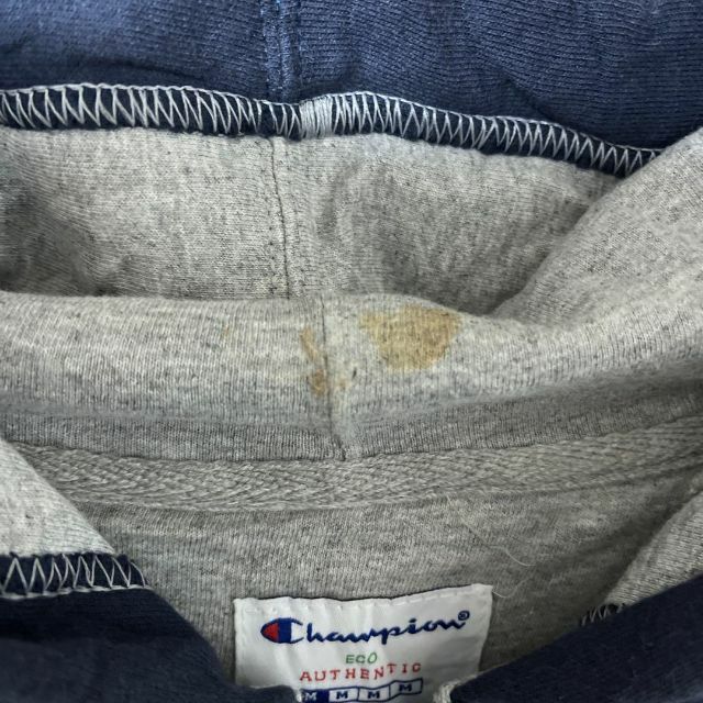 Champion - チャンピオン メンズ パーカー ジップ ネイビー M 古着